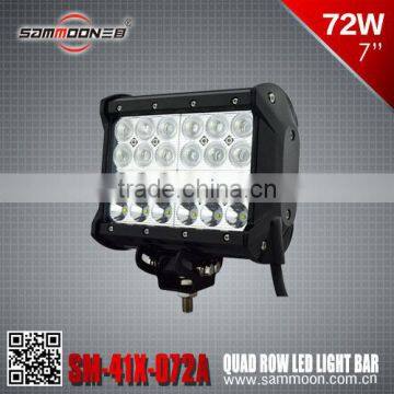 Professional wholesale 72W CREE LED 4x4 off road light bars SM-41X-072A