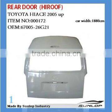 for toyota hiace rear door back door 67005-26G21 for hiace 2005 up,KDH 200,hiace 200,commuter,quantum 000172