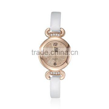 Fashion lady watches gold plated wrist watch