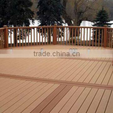 WPC Decking Board with Outdoor Composite Timber, No Painting Required, Provides Unique Applications