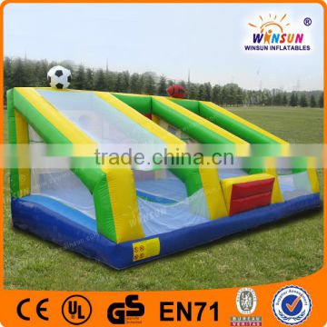 New style funny pvc tarpaulin WINSUN inflatable soccer goal post