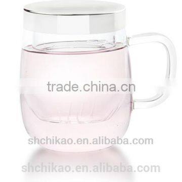 water glass tea mug with infuser