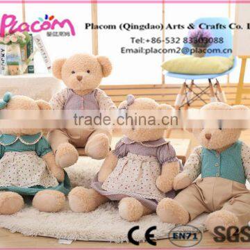 Best selling Valentine's gift and Holiday gift Wholesale Cheap Customize Plush toy Bear with Dress