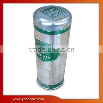 cylinder shape tin box