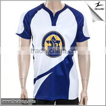 no minumum Digital Printing polyester dry fit tight fit national rugby jersey