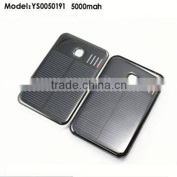 double ports 5000mah usb solar panel charger tree with micro input port