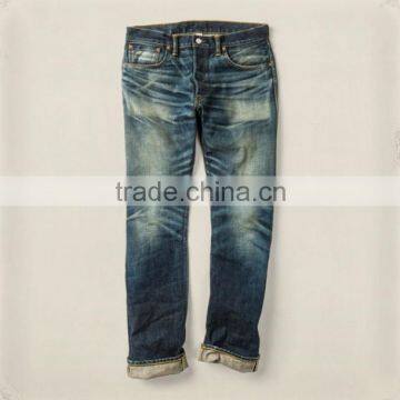 Biker Jeans Blue Denim jeans pantalon (LOTK115)