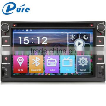 High quality 6.2 inch Touch Screen Double Din Car Stereo with DVD Bluetooth Radio USB SD AUX 2 Din Multimedia System with GPS