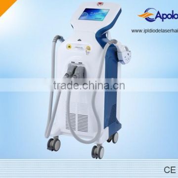 Chinese Apolo Med CE& ISO approved beauty machine (ipl+rf)hair removal