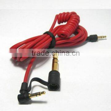 6.5mm & 3.5mm Replacement Audio Cable Headphone for Monster Beat Pro Detox Solo AUX Cable