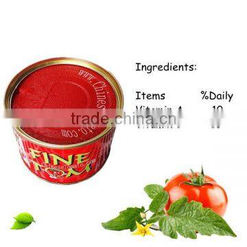 Certification Canned tomato paste