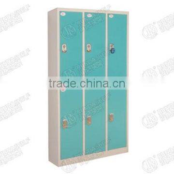 Steel Cabinet Locker/deposit cabinet-Six doors induction wardrobe