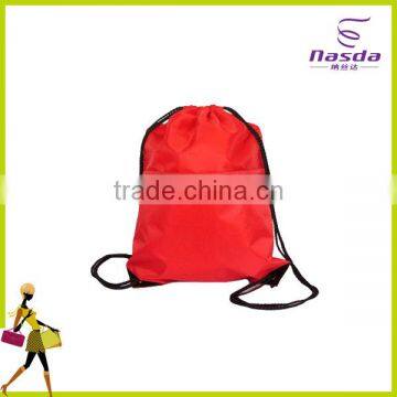 red non-woven drawstring backpack bag