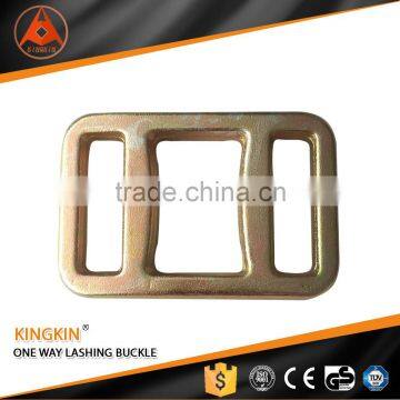 yellow zinc forged one way lashing buckle one trip strap buckle