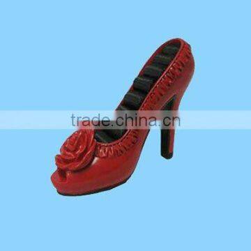 ceramic high heel shoe decorative ring holder