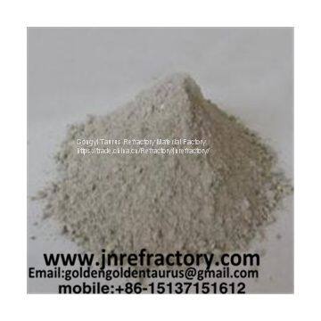 Acid induction furnace lining refractory cement