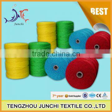 Junchi Virgin Material Colored High Tenacity Multifilament Three Ply pp Twine Twisted