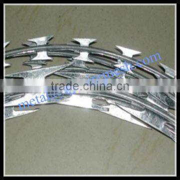 high quality CBT-65 BTO-22 razor wire / concertina razor wire factory