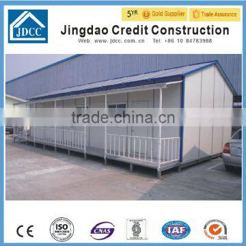 steel frame with sandwich panels prefabricated house