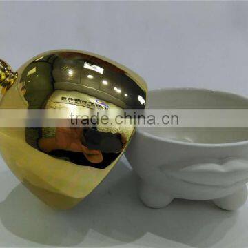 Hot Sale Personalized Color Glazed Decorative Ceramic Custom Candle Jar photo-2