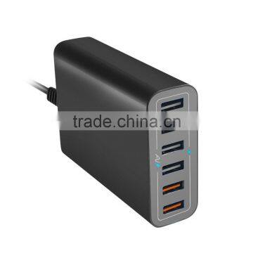 For IPhone6 IPad Samsung Smart Phone USB Charger 40W 5V 8A 5 Ports USB Charger,home Charger,travel Charger, photo-5