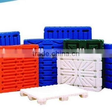 Customize OEM Blow Molding Plastic Pallet Combined With 8 Steel Inside Single Faced Plastic Pallet photo-2
