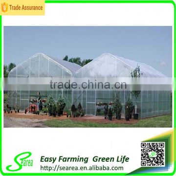 Gutter height commercial polycarbonate greenhouse for used