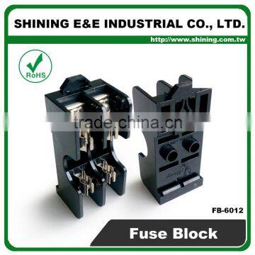 FB-6012 600V 15 Amp 2 Pole Rail Mounted 6x30 Midget Fuse Holder photo-4