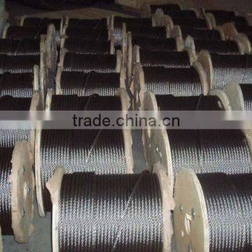 China Supplier 6x25Fi Ungalvanized Steel Wire Rope
