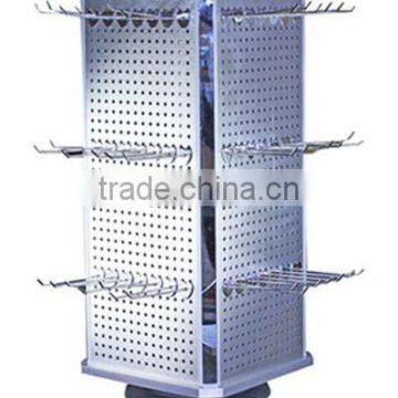 Display Rack Rotating Pegboard Accessory Jewelry Countertop Rack