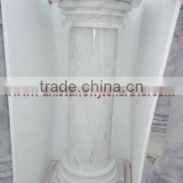 NATURAL COLOR ZIARAT WHITE MARBLE PEDESTALS