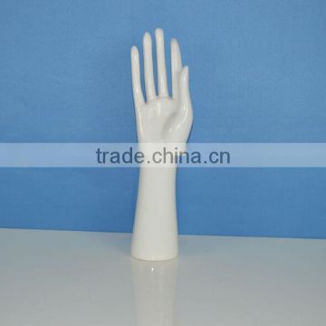 the hand mannequin for glove and ring window display