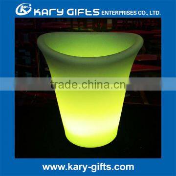 RGB Color Rechargeable Plastic LED Wine Bucket, LED Ice Cube, Ice Bucket