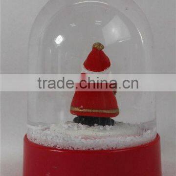 2016 Walmart Large Christmas Santa Plastic Snow Globe photo-2