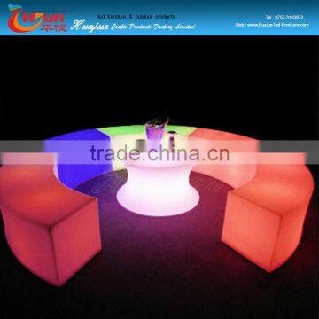 Plastic Party Events Club Bar Used Illuminated LED stool