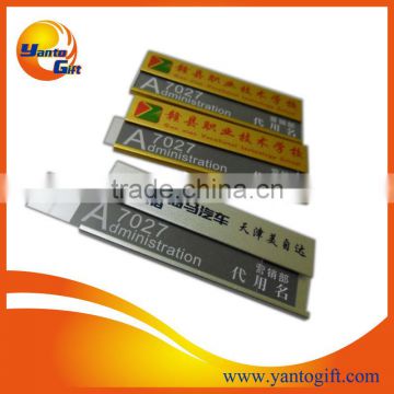 High Quality Aluminum Magnetic Name Tag