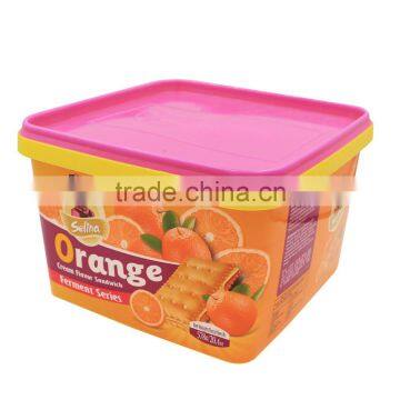 Plastic Cookie Container Wholesale 2.5L IML PP Biscuit Box Bulk photo-2