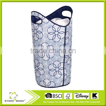 Soft Sided Hamper with Handles and Mesh Top Closure - Magic Rings