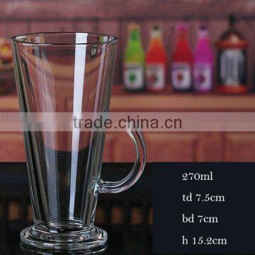 Haonai wholesale promotional drinking glassware with handle