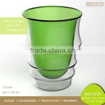 DBG-A14-100 100ml Popular Borosilicate Glass Clear Double Wall Glass Cup photo-5