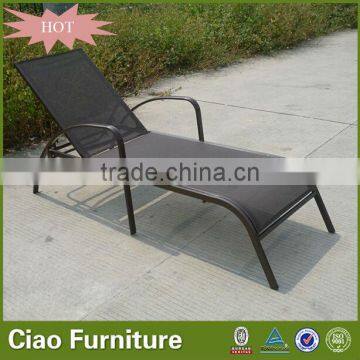 High Quality Hotel Furniture Adjustable Plastic Beach Sun Lounger photo-2