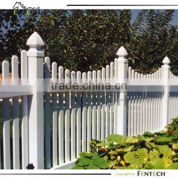 Durable pretty high quality cheap plastic picket fence indoor&out door