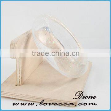 Wholesale High Quality Bangle Eco Friendly Real Dried Pressed Flower Resin Bracelet for Women photo-4