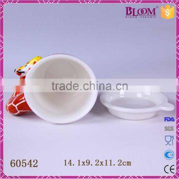 White Ceramic Giraffe Desgin Custom Coffee Mug photo-5