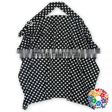 handmade cotton fabric black white polka dot nursing cover