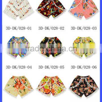 Tassel Floral Tribal Bohemian Hot Casual Beach Pom Pom Shorts Baby photo-6