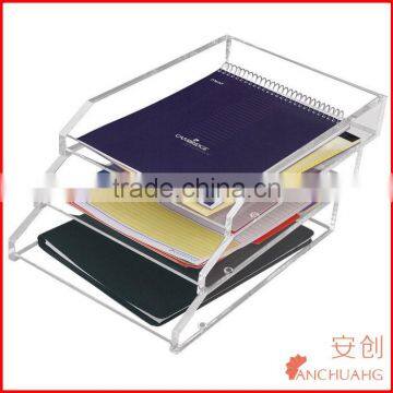 Clear Acrylic Office Single Letter Document Tray Storage photo-2