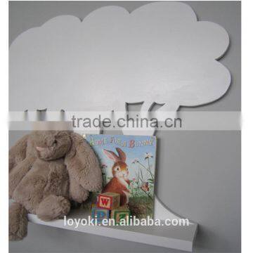 Woodland Shade Trees Wall Shelf White Lovely Wall Mounted Display Wood Shelf for Kids Room Wall Decor photo-3