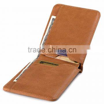 100% Genuine Cowhide Leather Rfid Card Holder Credit Bank Card Holder photo-2
