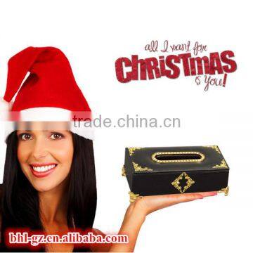 Classical christmas gift PU leather rectangular tissue box M-2A-1(PW-56) for sale, China supplier